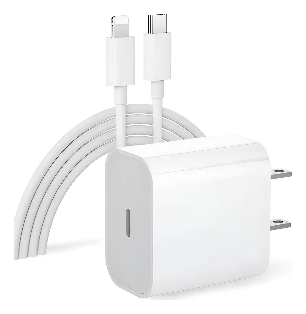 Cargador Completo para iPhone - Ficha + Cable Lightning