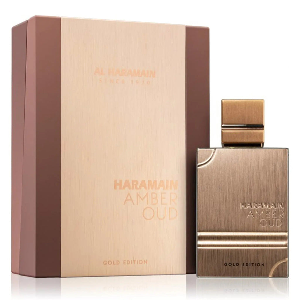 Al Haramain Amber Oud Gold Edition botella y caja