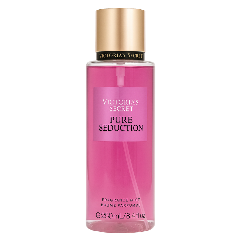 Victoria's Secret Pure Seduction body splash sobre fondo blanco